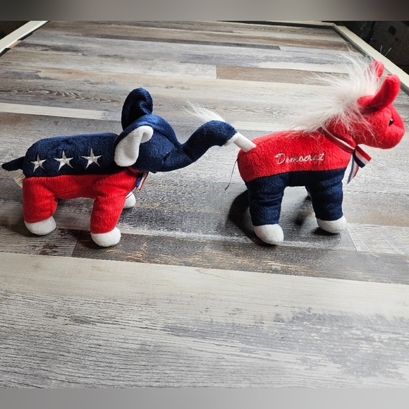 Democrat Donkey Republican Elephant Stuffed Animal - Picture 4 of 9